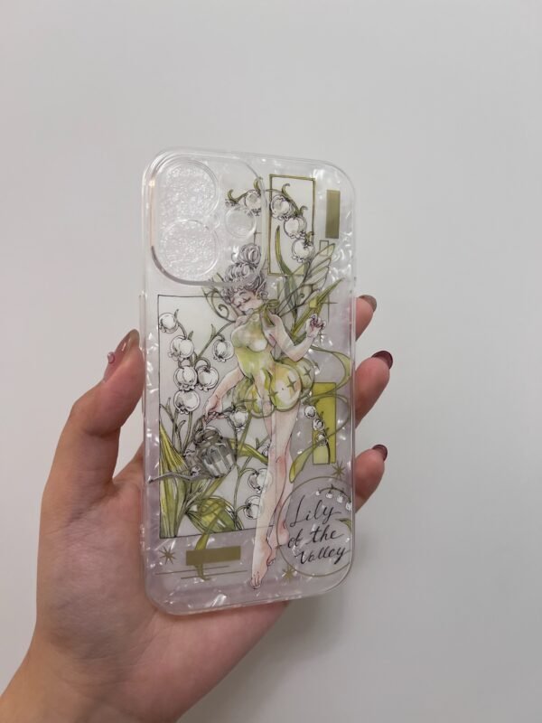 Lily of the Valley Fairy IPhone 16 Case ✨🌿 - Handmade in USA 🌸✨ - Image 5