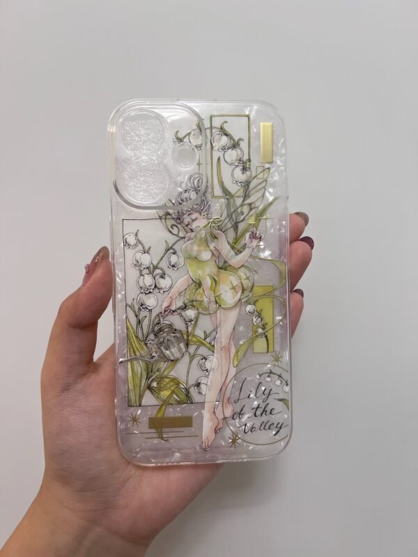 Lily of the Valley Fairy IPhone 16 Case ✨🌿 - Handmade in USA 🌸✨ - Image 3