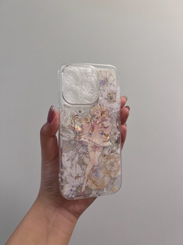 Blush Ballet Lady IPhone 15 Pro Case – Handmade in USA 🌸✨ - Image 4