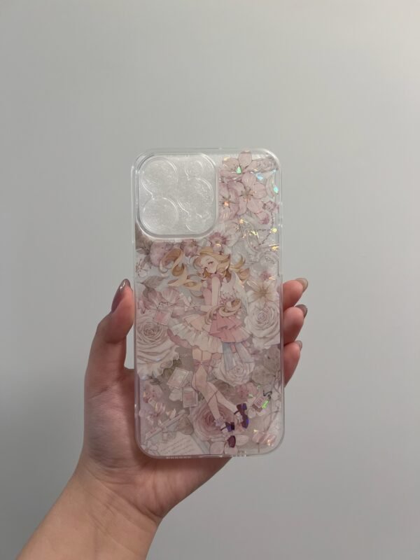 Rosy Charm Lady IPhone 15 Pro Max Case – Handmade in USA 🌸✨ - Image 4