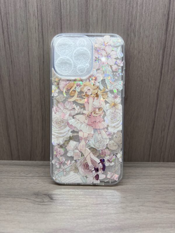 Rosy Charm Lady IPhone 15 Pro Max Case – Handmade in USA 🌸✨ - Image 2