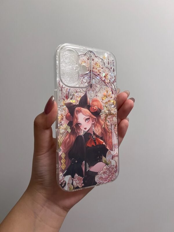 Midnight Rose Lady IPhone 16 Case – Handmade in USA 🌹✨ - Image 4