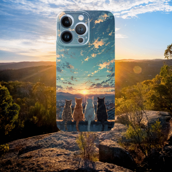 🌅 Golden Sunset Cats 🌅 – Handmade with Love in the USA 🐾