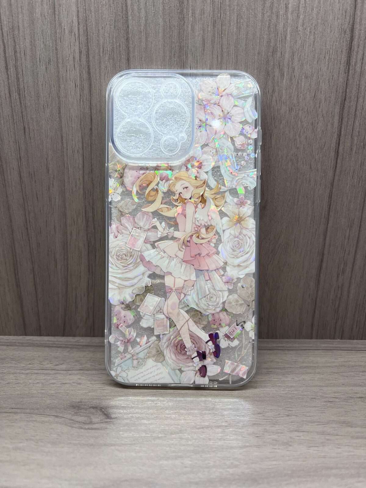 Rosy Charm Lady iPhone 15 Pro Max Case – Handmade in USA 🌸✨ - Image 2