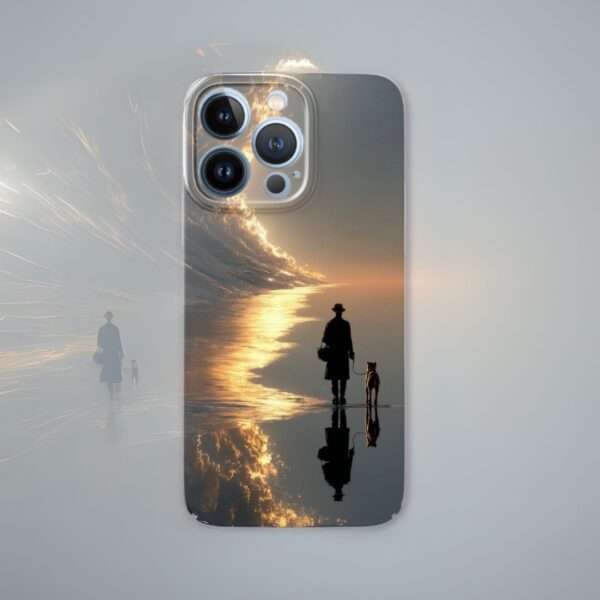 Golden Tide Stroll – Sunset & Silhouette Case 🌅🐾