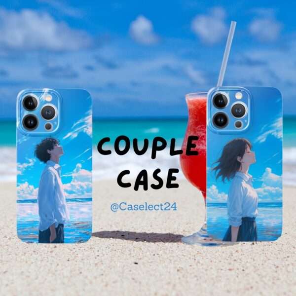 Sea of Daydreams Couple Case – “Heads Up to the Sky” ☁️💙🌅
