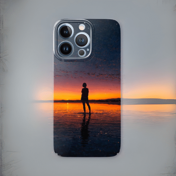 🌅🔥 Crimson Dusk Reflection iPhone Case 🌙✨